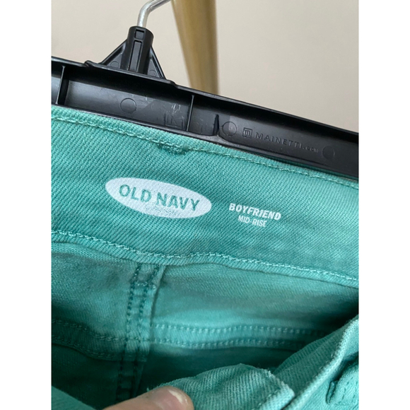 Old Navy Distressed Boyfriend Jeans Mint Sz 12 Y2K Preppy Streetwear Artsy Boho - Picture 6 of 8